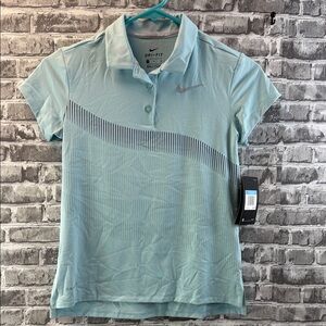 NWT Girls Nike Golf‎  Aqua Dri-FIT Polo Shirt